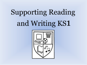 Supporting Reading and Writing KS1